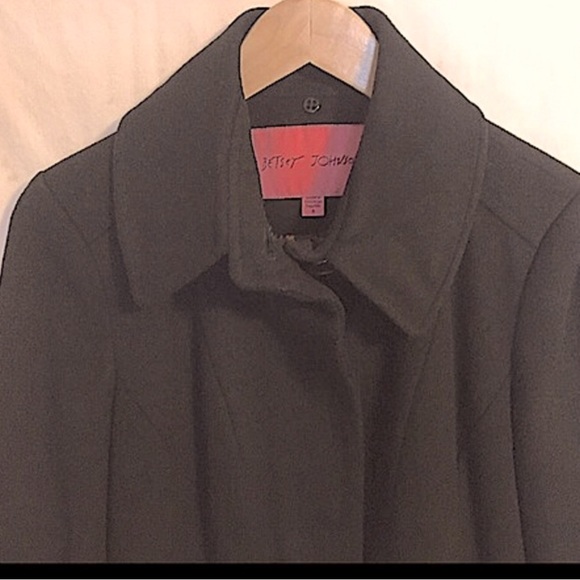 Vintage Betsey Johnson Coat Size: Small, NWOT, Black, Stylish, slightly flared - Picture 2 of 10